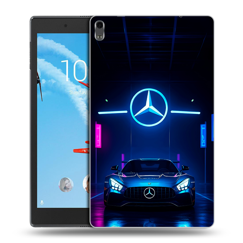 Силиконовый чехол на Lenovo Tab 4 8 Plus с принтом Mercedes Мерседес Силиконовый чехол на Lenovo Tab 4 8 Plus с принтом Mercedes Мерседес