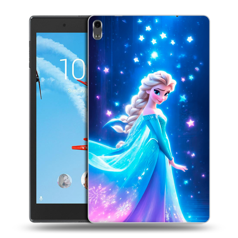 Силиконовый чехол на Lenovo Tab 4 8 Plus с принтом Холодное сердце Frozen Силиконовый чехол на Lenovo Tab 4 8 Plus с принтом Холодное сердце Frozen