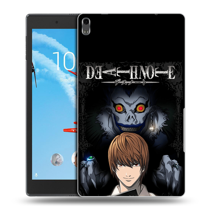 Силиконовый чехол на Lenovo Tab 4 8 Plus с принтом Death note Тетрадь смерти Силиконовый чехол на Lenovo Tab 4 8 Plus с принтом Death note Тетрадь смерти