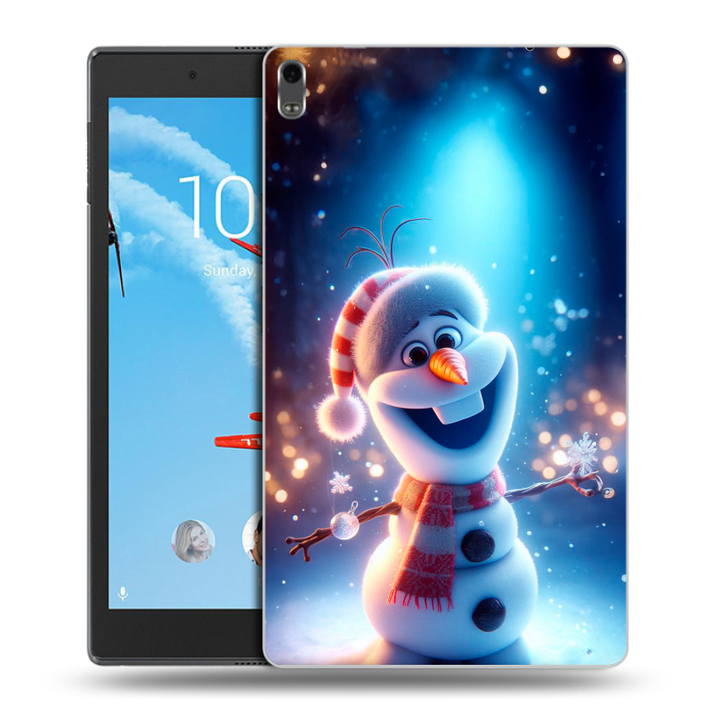 Силиконовый чехол на Lenovo Tab 4 8 Plus с принтом Новый год Силиконовый чехол на Lenovo Tab 4 8 Plus с принтом Новый год