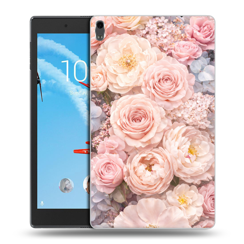 Силиконовый чехол на Lenovo Tab 4 8 Plus с принтом женский Силиконовый чехол на Lenovo Tab 4 8 Plus с принтом женский