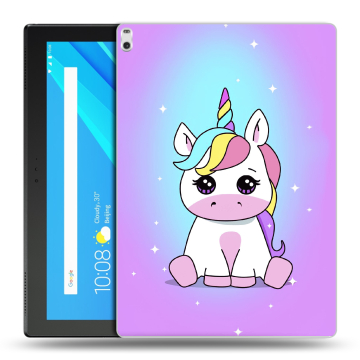 Силиконовый чехол на планшета Lenovo Tab 4 10 Plus с принтом Единорог