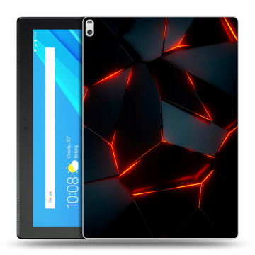 Силиконовый чехол на планшета Lenovo Tab 4 10 Plus с принтом Яркие абстракции