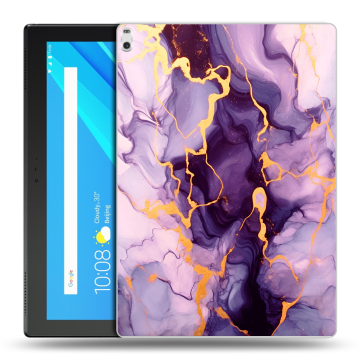 Силиконовый чехол на Lenovo Tab 4 10 Plus с принтом Мрамор Силиконовый чехол на Lenovo Tab 4 10 Plus с принтом Мрамор