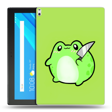Силиконовый чехол на Lenovo Tab 4 10 Plus с принтом Лягушенок Силиконовый чехол на Lenovo Tab 4 10 Plus с принтом Лягушенок