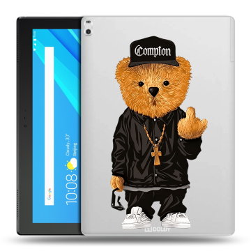 Силиконовый чехол на Lenovo Tab 4 10 Plus с принтом Мишка Силиконовый чехол на Lenovo Tab 4 10 Plus с принтом Мишка