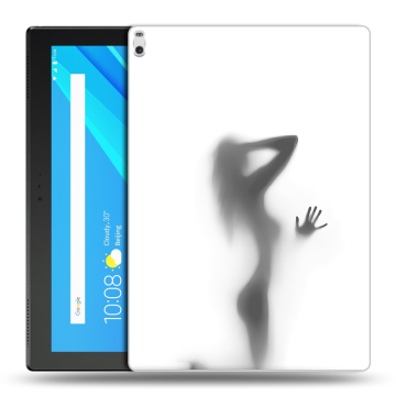 Силиконовый чехол на Lenovo Tab 4 10 Plus с принтом Силуэт