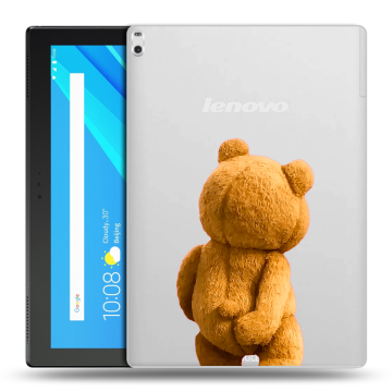 Силиконовый чехол на Lenovo Tab 4 10 Plus с принтом Медведь Силиконовый чехол на Lenovo Tab 4 10 Plus с принтом Медведь