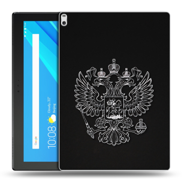 Силиконовый чехол на Lenovo Tab 4 10 Plus с принтом Герб России