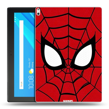 Силиконовый чехол на Lenovo Tab 4 10 Plus с принтом человек паук spiderman Силиконовый чехол на Lenovo Tab 4 10 Plus с принтом человек паук spiderman