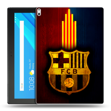 Силиконовый чехол на Lenovo Tab 4 10 Plus с принтом Барселона Barcelona