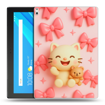 Силиконовый чехол на Lenovo Tab 4 10 Plus с принтом для девочек