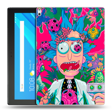 Силиконовый чехол на Lenovo Tab 4 10 Plus с принтом Рик и Морти Rick Morty Силиконовый чехол на Lenovo Tab 4 10 Plus с принтом Рик и Морти Rick Morty