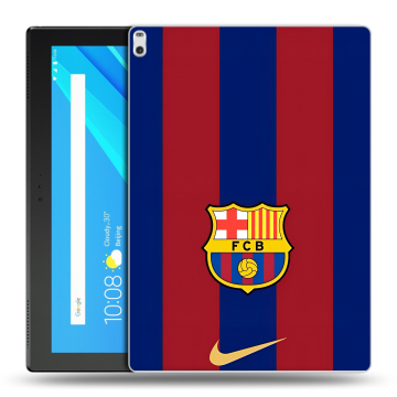 Силиконовый чехол на Lenovo Tab 4 10 Plus с принтом Барселона Barcelona