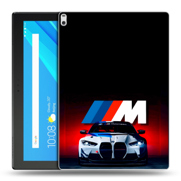 Силиконовый чехол на Lenovo Tab 4 10 Plus с принтом БМВ BMW Силиконовый чехол на Lenovo Tab 4 10 Plus с принтом БМВ BMW