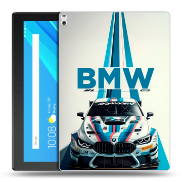 Силиконовый чехол на Lenovo Tab 4 10 Plus с принтом БМВ BMW Силиконовый чехол на Lenovo Tab 4 10 Plus с принтом БМВ BMW