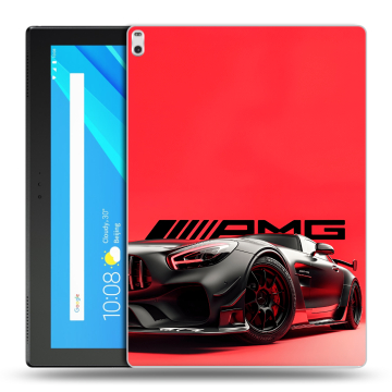 Силиконовый чехол на Lenovo Tab 4 10 Plus с принтом Мерседес Mercedes AMG Силиконовый чехол на Lenovo Tab 4 10 Plus с принтом Мерседес Mercedes AMG