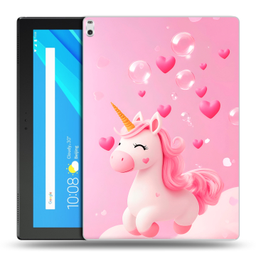 Силиконовый чехол на Lenovo Tab 4 10 Plus с принтом Единорог