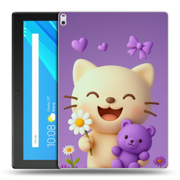 Силиконовый чехол на Lenovo Tab 4 10 Plus с принтом для девочек