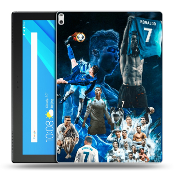 Силиконовый чехол на Lenovo Tab 4 10 Plus с принтом Реал Роналдо Силиконовый чехол на Lenovo Tab 4 10 Plus с принтом Реал Роналдо