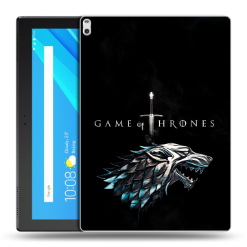 Силиконовый чехол на Lenovo Tab 4 10 Plus с принтом Игра Престолов Game Thrones