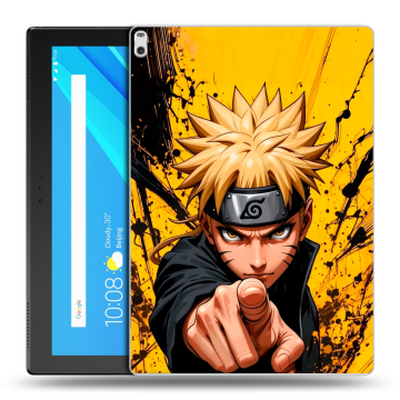 Силиконовый чехол на Lenovo Tab 4 10 Plus с принтом Naruto Наруто