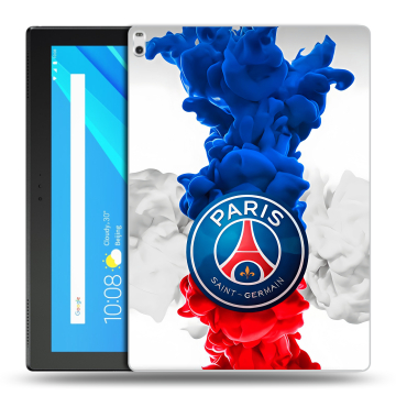 Силиконовый чехол на Lenovo Tab 4 10 Plus с принтом PSG ПСЖ