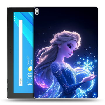 Силиконовый чехол на Lenovo Tab 4 10 Plus с принтом Холодное сердце Frozen Силиконовый чехол на Lenovo Tab 4 10 Plus с принтом Холодное сердце Frozen