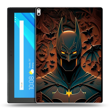 Силиконовый чехол на Lenovo Tab 4 10 Plus с принтом Batman Бэтмен