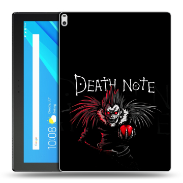 Силиконовый чехол на Lenovo Tab 4 10 Plus с принтом Death note Тетрадь смерти Силиконовый чехол на Lenovo Tab 4 10 Plus с принтом Death note Тетрадь смерти