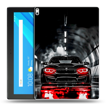 Силиконовый чехол на Lenovo Tab 4 10 Plus с принтом BMW БМВ Силиконовый чехол на Lenovo Tab 4 10 Plus с принтом BMW БМВ