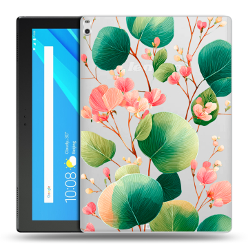 Силиконовый чехол на Lenovo Tab 4 10 Plus с принтом женский