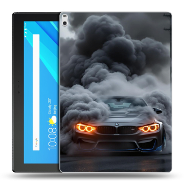 Силиконовый чехол на Lenovo Tab 4 10 Plus с принтом BMW БМВ Силиконовый чехол на Lenovo Tab 4 10 Plus с принтом BMW БМВ