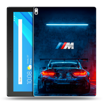 Силиконовый чехол на Lenovo Tab 4 10 Plus с принтом BMW БМВ
