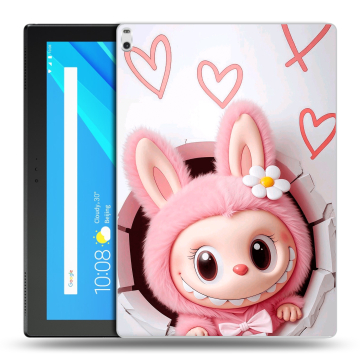 Силиконовый чехол на Lenovo Tab 4 10 Plus с принтом Labubu Лабубу