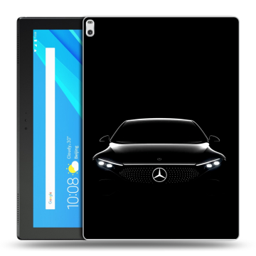 Силиконовый чехол на Lenovo Tab 4 10 Plus с принтом Mercedes Мерседес