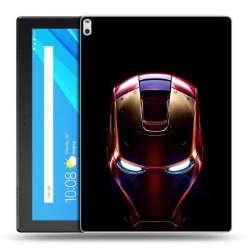 Силиконовый чехол на Lenovo Tab 4 10 Plus с принтом IronMan Железный человек Силиконовый чехол на Lenovo Tab 4 10 Plus с принтом IronMan Железный человек