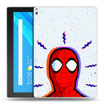 Силиконовый чехол на Lenovo Tab 4 10 Plus с принтом Spiderman Человек паук