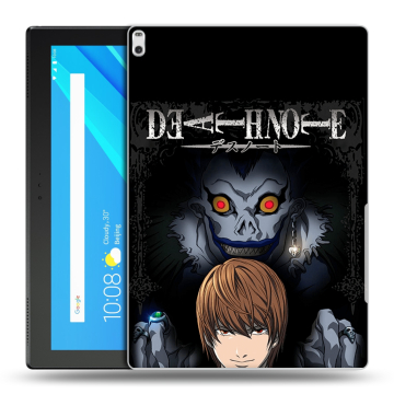 Силиконовый чехол на Lenovo Tab 4 10 Plus с принтом Death note Тетрадь смерти