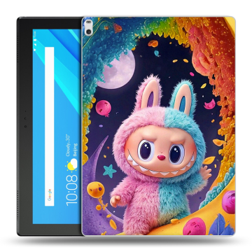 Силиконовый чехол на Lenovo Tab 4 10 Plus с принтом Labubu Лабубу