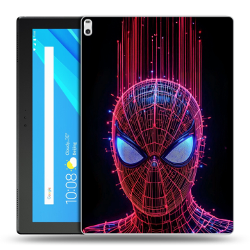 Силиконовый чехол на Lenovo Tab 4 10 Plus с принтом Spiderman Человек паук Силиконовый чехол на Lenovo Tab 4 10 Plus с принтом Spiderman Человек паук