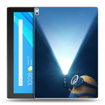 Силиконовый чехол на Lenovo Tab 4 10 Plus с принтом Миньоны Силиконовый чехол на Lenovo Tab 4 10 Plus с принтом Миньоны