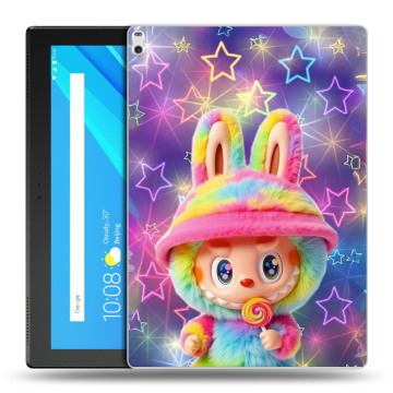 Силиконовый чехол на Lenovo Tab 4 10 Plus с принтом Labubu Лабубу