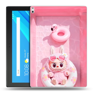 Силиконовый чехол на Lenovo Tab 4 10 Plus с принтом Labubu Лабубу