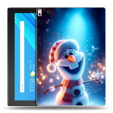 Силиконовый чехол на Lenovo Tab 4 10 Plus с принтом Новый год