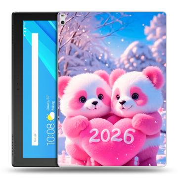 Силиконовый чехол на Lenovo Tab 4 10 Plus с принтом Новый год