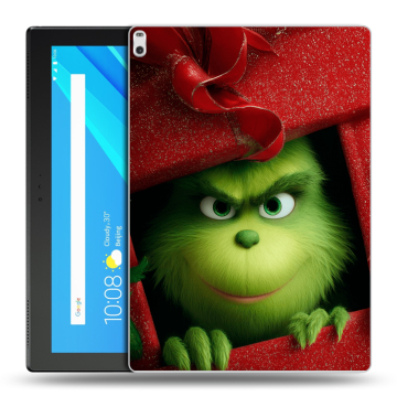 Силиконовый чехол на Lenovo Tab 4 10 Plus с принтом Новый год