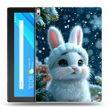 Силиконовый чехол на Lenovo Tab 4 10 Plus с принтом Новый год