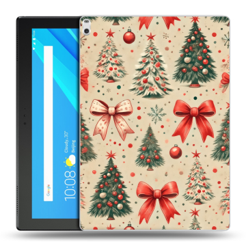 Силиконовый чехол на Lenovo Tab 4 10 Plus с принтом Новый год