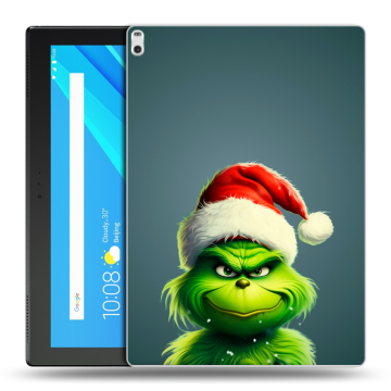 Силиконовый чехол на Lenovo Tab 4 10 Plus с принтом Новый год
